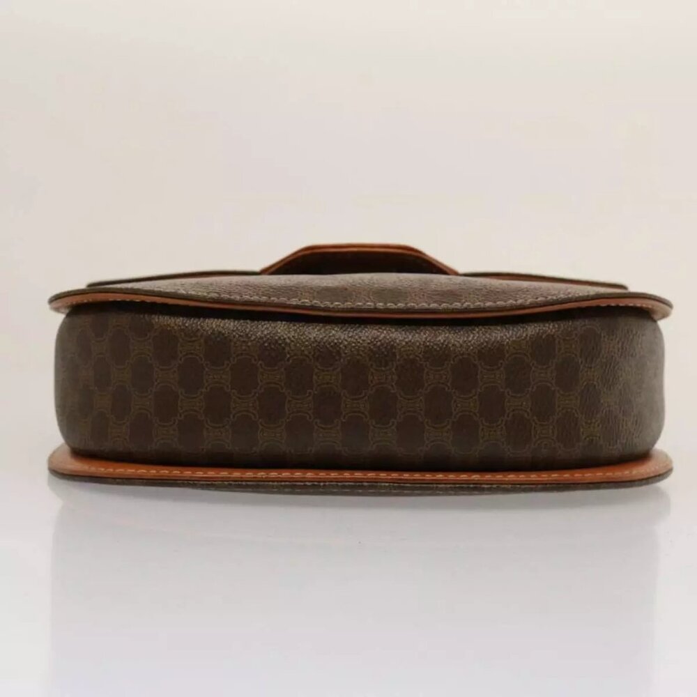 CELINE Macadam Canvas Hand Bag PVC 2way Brown Auth - Picture 6 of 16